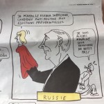 Французский журнал Charlie Hebdo жестко поиздевался на Путиным и Собчак