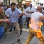 В оккупированном Симферополе активист пытался совершить акт самосожжения (видео)