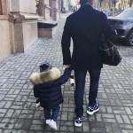 Юрий Горбунов прогулялся по Киеву с двухлетним сыном
