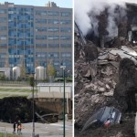 Земля разверзлась: автомобили возле неапольской больницы поглотила воронка